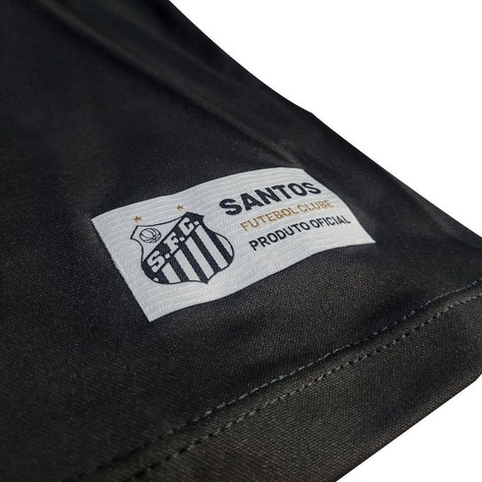 Camiseta Baby Look Esportiva Santos Feminina