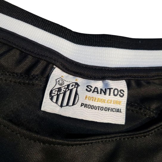 Camiseta Baby Look Esportiva Santos Feminina