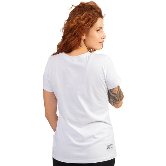 Camiseta Baby Look Feminina Oficial Santos