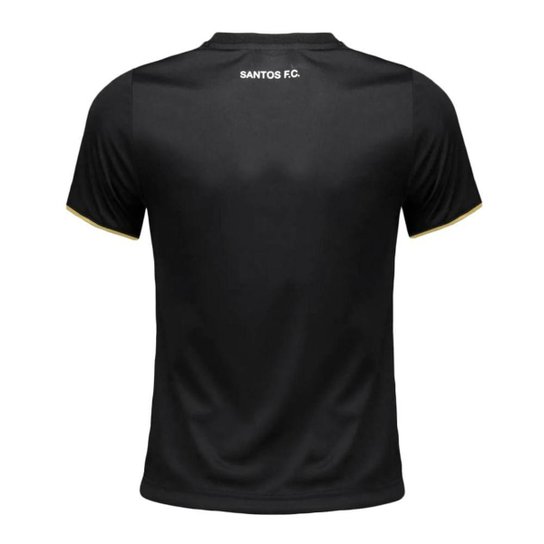 CAMISETA BRAZILINE SANTOS STUDY FEMININA - PRETO M