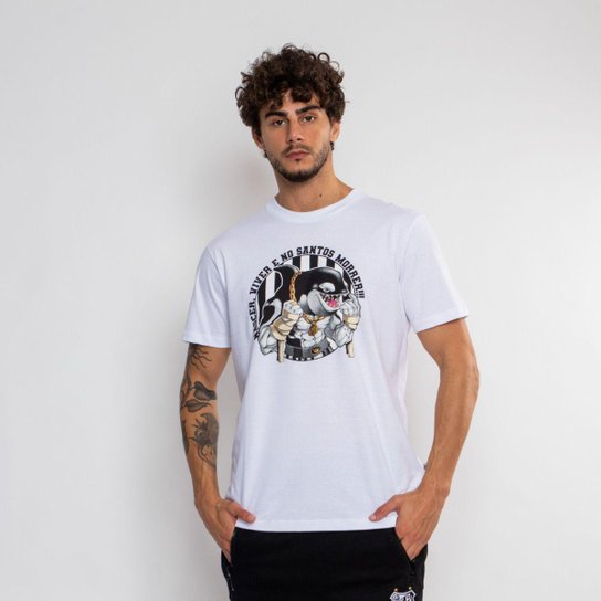 Camiseta Classic Santos Oficial Nascer No Santos Masculina