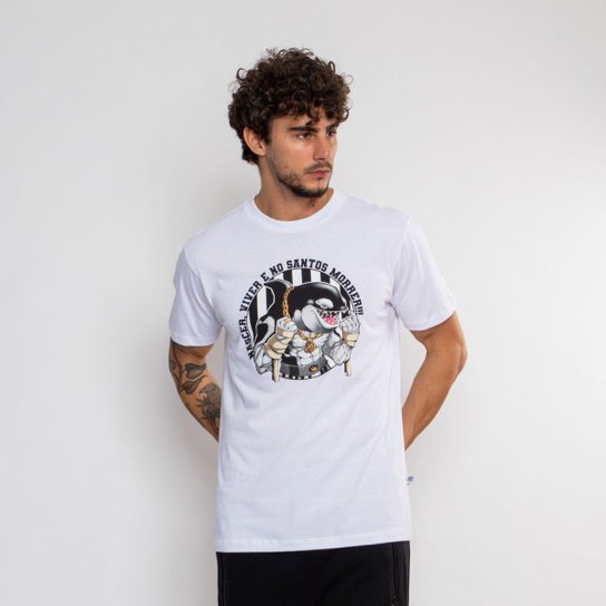Camiseta Classic Santos Oficial Nascer No Santos Masculina