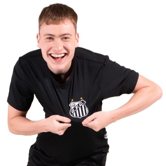 Camiseta do Santos Esportiva Poliéster Masculina