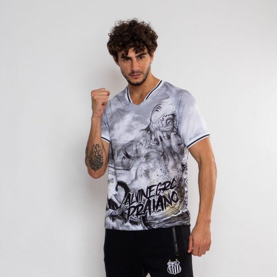 Camiseta Esporitva Santos Oficial Sempre Santos Cor:;Tamanho:GG