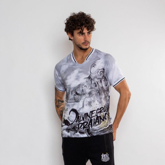 Camiseta Esporitva Santos Oficial Sempre Santos Cor:;Tamanho:GG