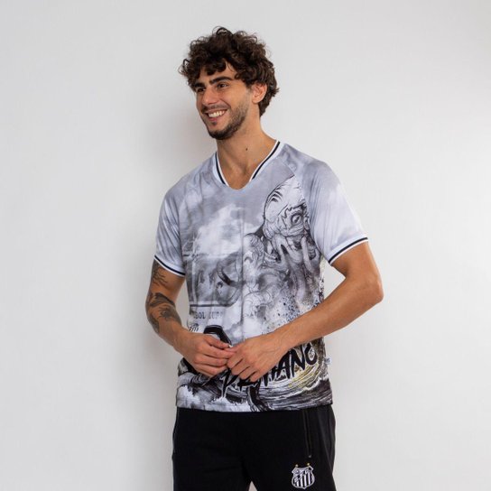 Camiseta Esporitva Santos Oficial Sempre Santos
