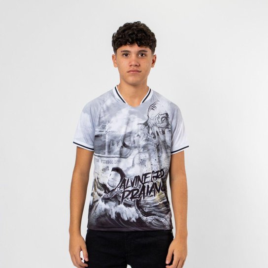 Camiseta Esportiva Juvenil Santos Oficial Alvinegro Praiano