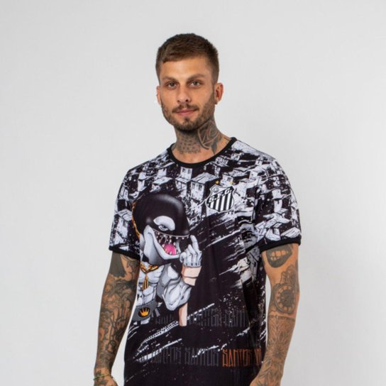 Camiseta Esportiva Santos Oficial Cor:;Tamanho:GG
