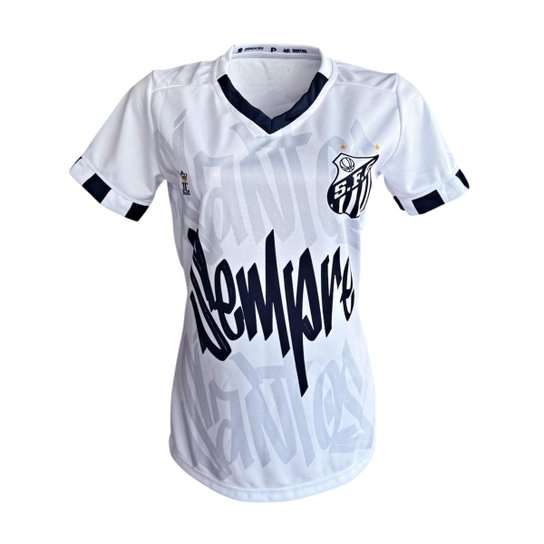 Camiseta Feminina do Santos FC Torcedora Peixe Oficial