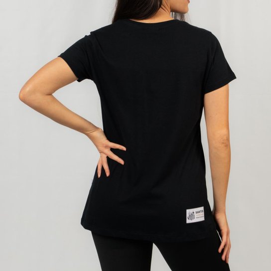 Camiseta Feminina Santos F.C. Baby Look Escudo