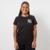 Camiseta Feminina Santos Futebol Clube BabyLook Logo Bordado - Preto