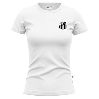 Camiseta Feminina Santos Oficial Baby Look Esportiva
