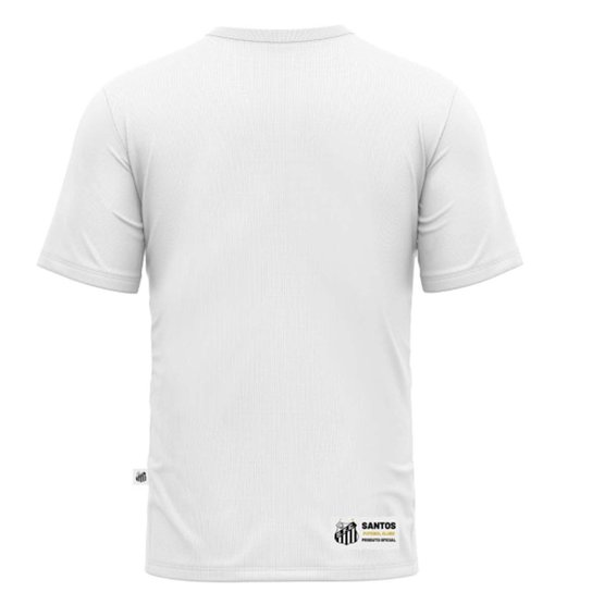 Camiseta Juvenil Santos F.C Oficial Classic Escudo Bordado