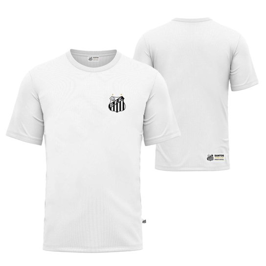 Camiseta Juvenil Santos F.C Oficial Classic Escudo Bordado