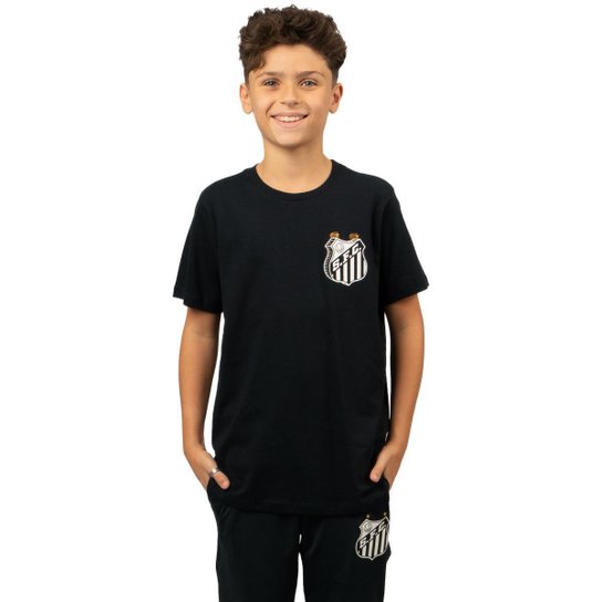 Camiseta Juvenil Santos Oficial Classic Algodão
