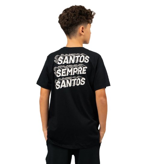 Camiseta Juvenil Santos Oficial Classic Algodão