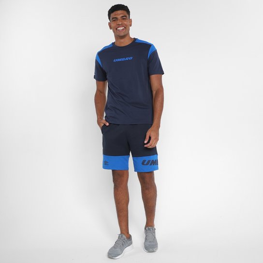 Camiseta Manga Curta Umbro College Motion Masculina