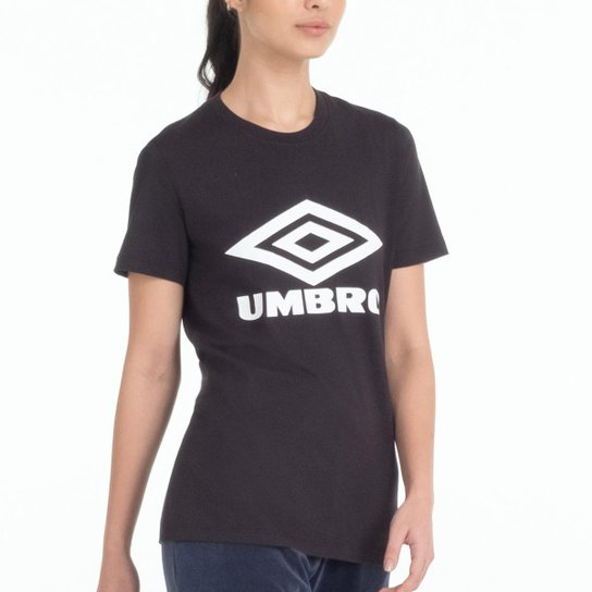 Camiseta Manga Curta Umbro Large Logo Duo Feminina