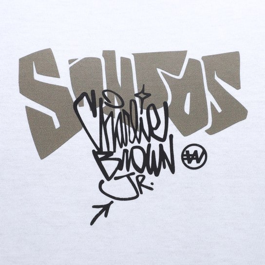 Camiseta Manga Longa Santos Fish Drip Masculina