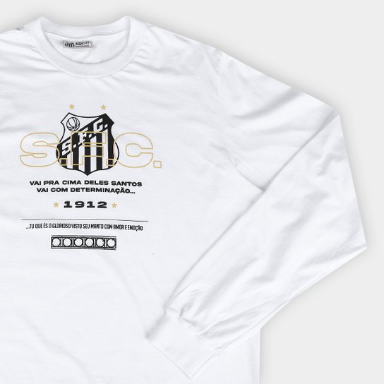 Camiseta Manga Longa Santos Masculina