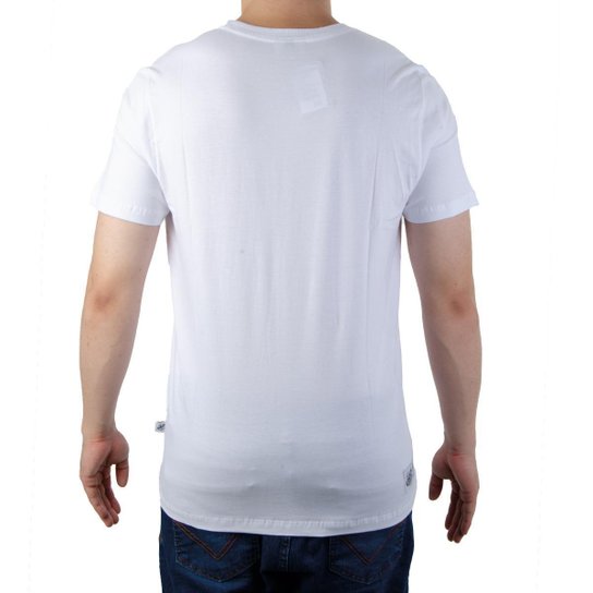 Camiseta Masculina Santos Classic Algodão Branca