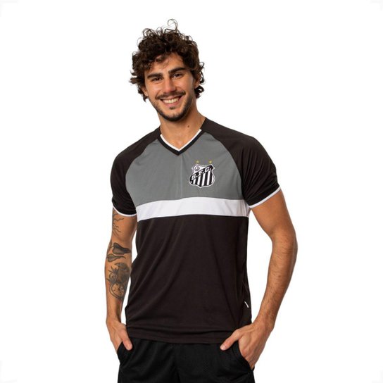 Camiseta Masculina Santos F.C Oficial Esportiva Recorte