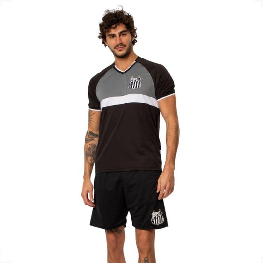 Camiseta Masculina Santos F.C Oficial Esportiva Recorte