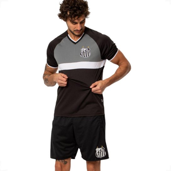 Camiseta Masculina Santos F.C Oficial Esportiva Recorte