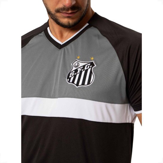 Camiseta Masculina Santos F.C Oficial Esportiva Recorte