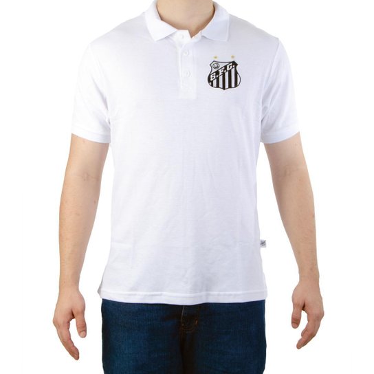 Camiseta Polo Piquet Santos Oficial Masculina