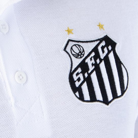 Camiseta Polo Piquet Santos Oficial Masculina