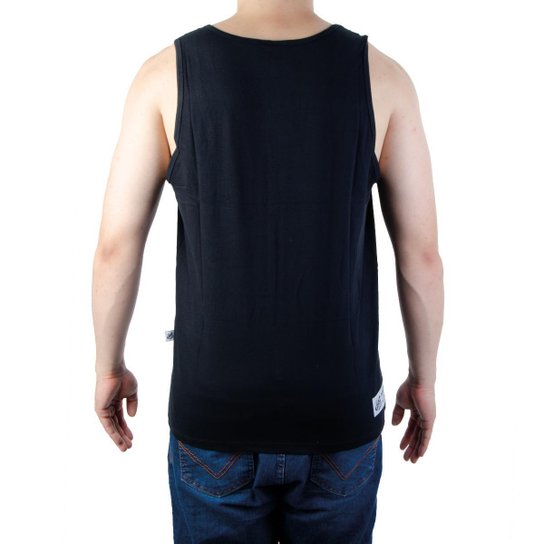 Camiseta Regata Masculina Santos Algodão Preta