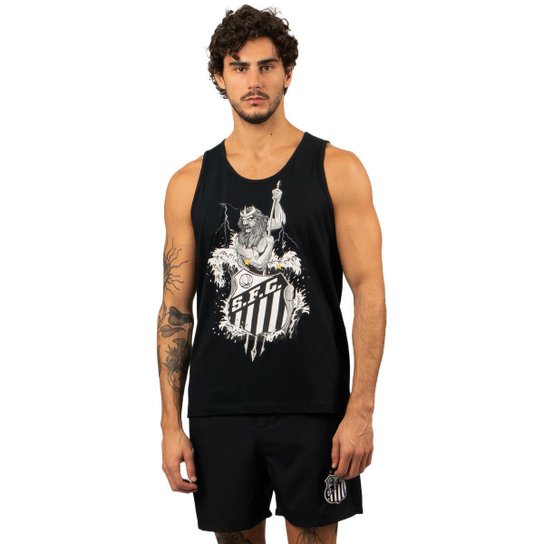 Camiseta Regata Oficial Santos Oficial Netuno Masculino