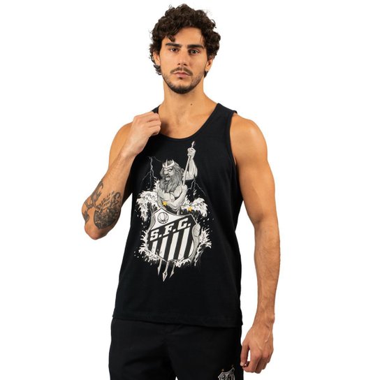 Camiseta Regata Oficial Santos Oficial Netuno Masculino