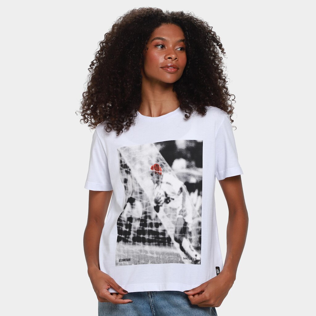 Camiseta Santos Cabelo Laranja Feminina