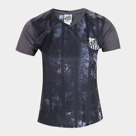 Camiseta Santos Chess Braziline Feminina