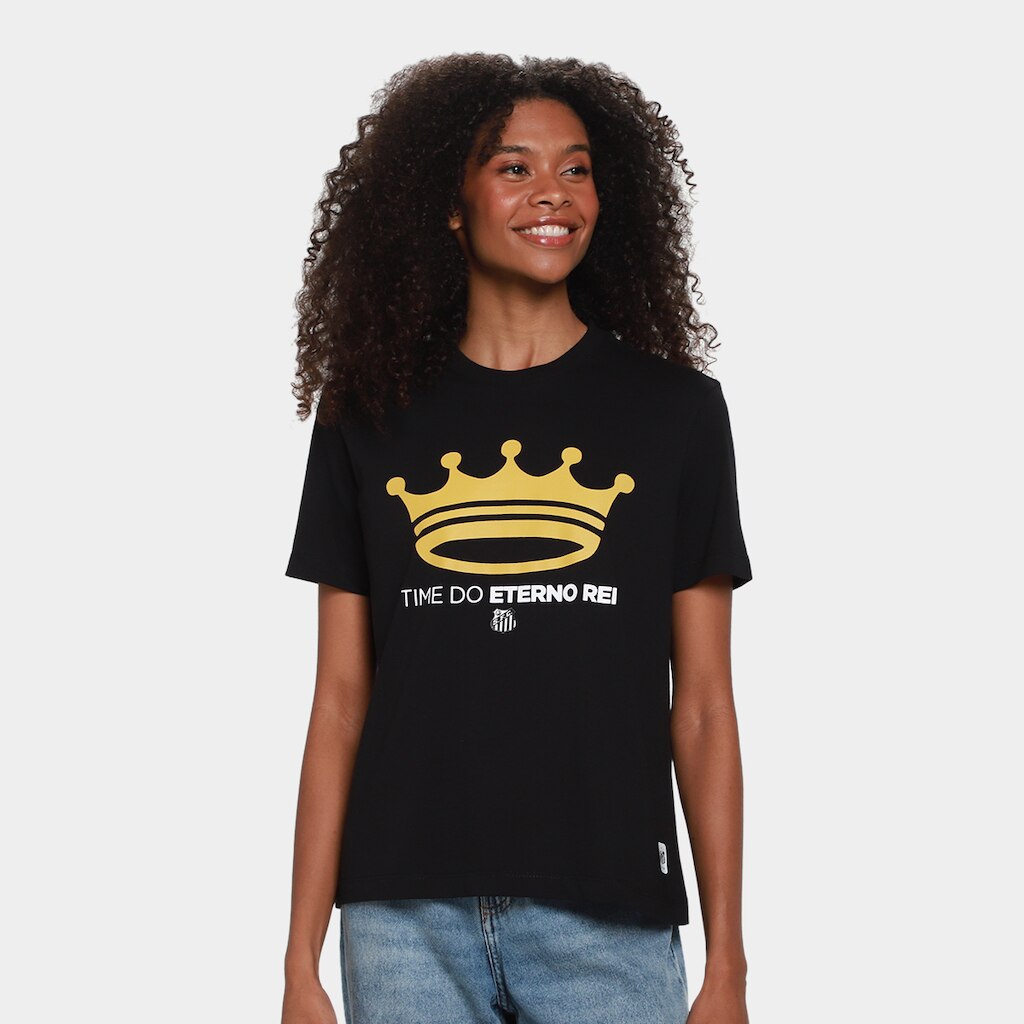 Camiseta Santos Eterno Rei Feminina