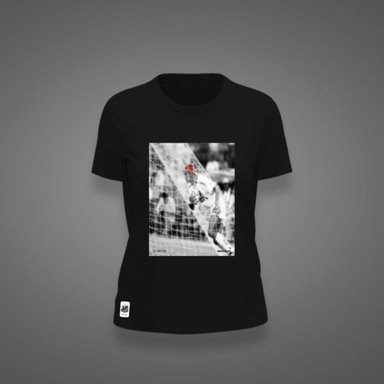 Camiseta Santos Feminina Zé Carretilha Cabelo Laranja