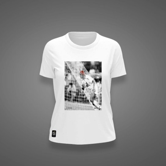 Camiseta Santos Feminina Zé Carretilha Cabelo Laranja