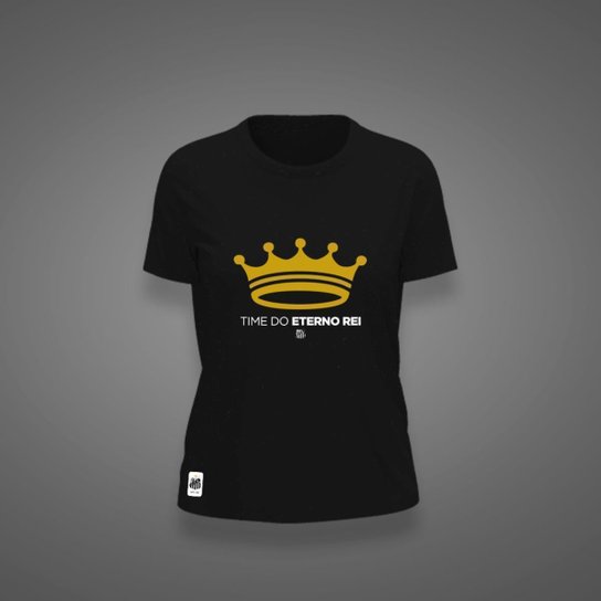 Camiseta Santos Feminina Zé Carretilha Eterno Rei Estampa