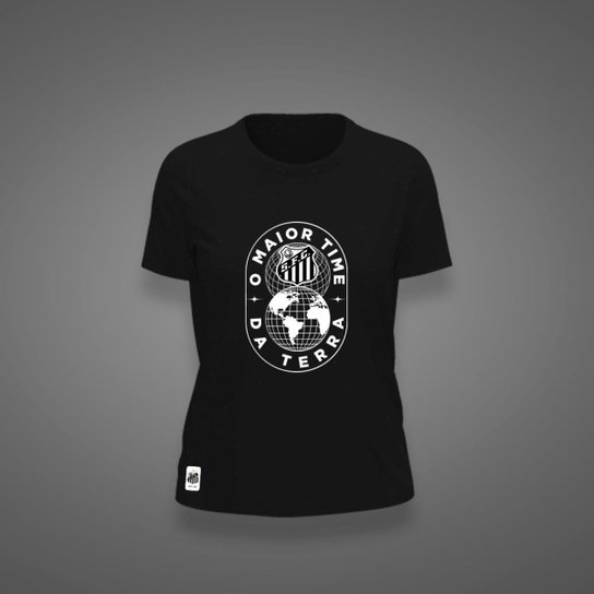 Camiseta Santos Feminina Zé Carretilha Maior Time Da Rerra