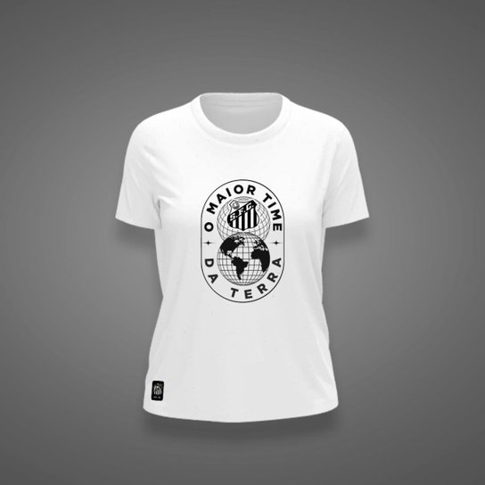 Camiseta Santos Feminina Zé Carretilha Maior Time Da Rerra