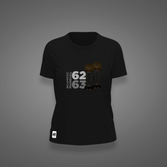 Camiseta Santos Feminina Zé Carretilha Mundial 62/63