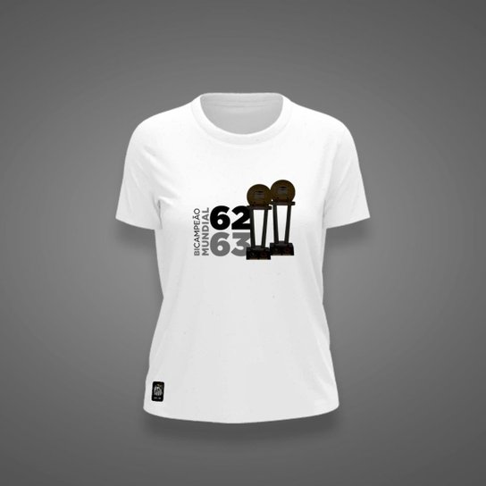 Camiseta Santos Feminina Zé Carretilha Mundial 62/63