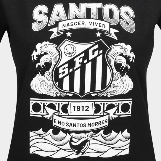 Camiseta Santos Feminina