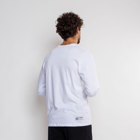 Camiseta Santos Manga Longa Oficial Pra Cima Deles