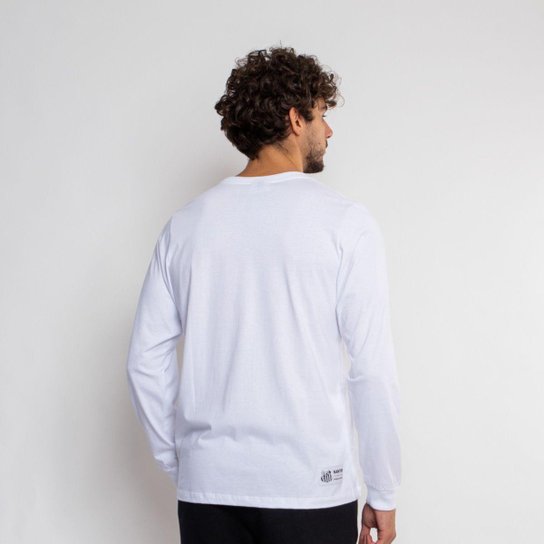 Camiseta Santos Manga Longa Oficial Pra Cima Deles