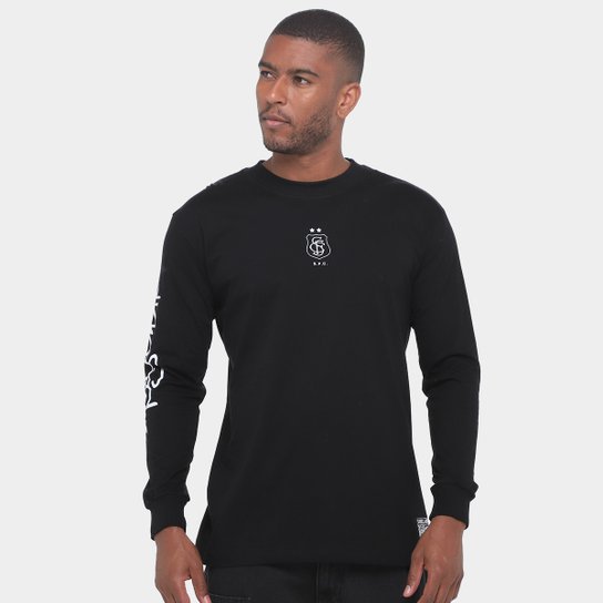 Camiseta Santos Manga Longa Santos Eterno Campeão Masculina