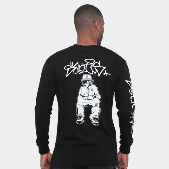 Camiseta Santos Manga Longa Santos Eterno Campeão Masculina