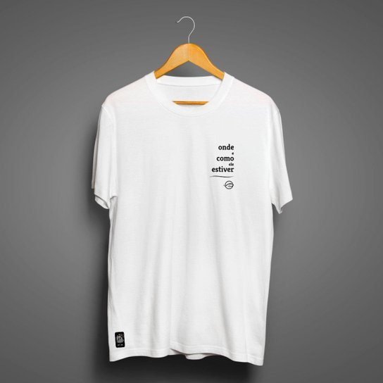 Camiseta Santos Masculina Onde e Como Ele Estiver
